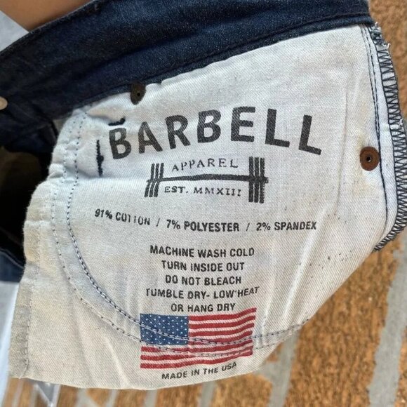 Barbell Apparel Dark Wash Slim Jeans size 28 - Picture 8 of 9